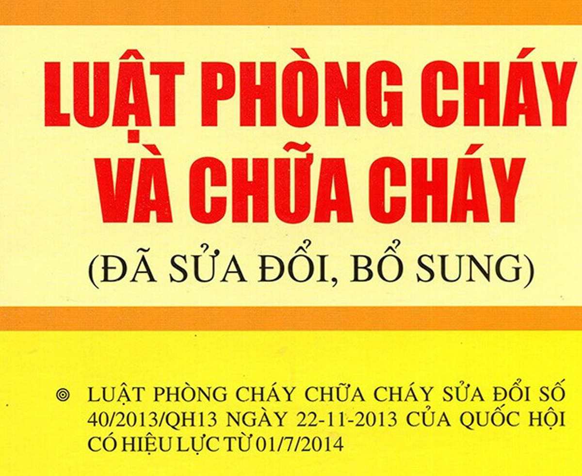 Luật PCCC 40/2013/QH13 Luật PCCC 40/2013/QH13