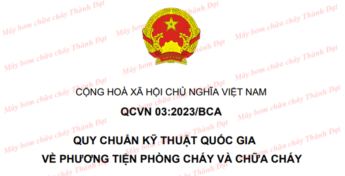 Quy chuẩn QCVN 03:2023/BCA Quy chuẩn QCVN 03:2023/BCA