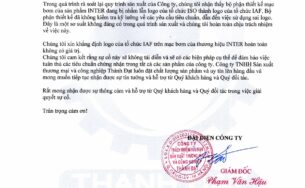 Thành Đạt thông báo về việc nhầm lẫn logo