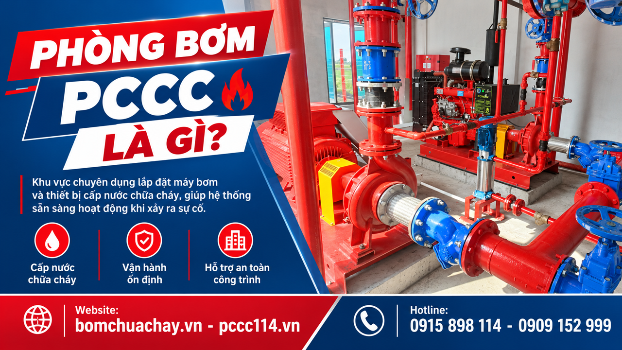 Phòng bơm PCCC là gì Phòng bơm PCCC là gì